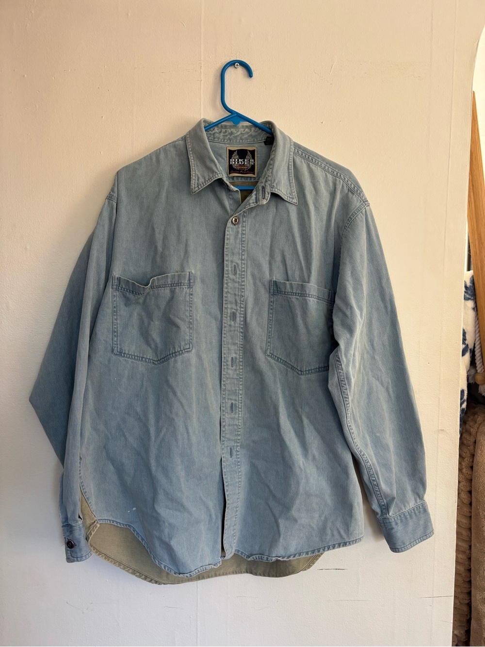 Harley Davidson Biker Blues Button Down Large Vintage